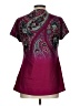 Unbranded Paisley Burgundy Short Sleeve Henley Size L (estimated) - photo 2