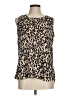 Halogen 100% Polyester Tan Sleeveless Blouse Size M - photo 1