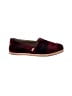TOMS Plaid Burgundy Red Flats Size 8 - photo 1