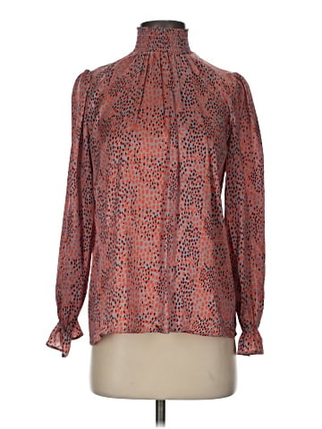 Tucker Long Sleeve Silk Top (view 1)