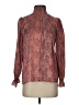 Tucker Orange Long Sleeve Silk Top Size S - photo 1