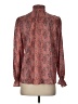 Tucker Orange Long Sleeve Silk Top Size S - photo 2
