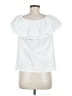 Boden 100% Cotton White Short Sleeve Blouse Size 6 - photo 2