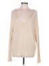 Sparkle & Fade Metallic Ivory Pullover Sweater Size L - photo 1