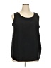 Faded Glory 100% Polyester Black Sleeveless Blouse Size 2X - photo 1