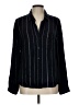 Cloth & Stone Stripes Black Long Sleeve Button-Down Shirt Size L - photo 1