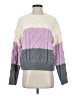 English Factory 100% Acrylic Color Block Gray Ivory Pullover Sweater Size S - photo 1