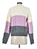 English Factory 100% Acrylic Color Block Gray Ivory Pullover Sweater Size S - photo 2
