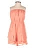 Express 100% Polyester Solid Orange Romper Size XS - photo 1