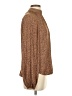 Gap 100% Polyester Animal Print Brown Long Sleeve Blouse Size S - photo 4