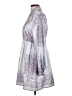 Shein 100% Polyester Paisley Gray Casual Dress Size L - photo 5