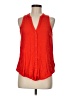 Maeve 100% Rayon Red Sleeveless Blouse Size 8 (petite) - photo 1