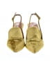 Intentionally ______ Color Block Gold Yellow Heels Size 6 - photo 2