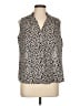 On 34th Tan Sleeveless Blouse Size L - photo 1
