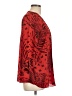 JM Collection 100% Polyester Red 3/4 Sleeve Blouse Size L - photo 4
