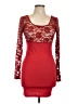 Solemio Red Cocktail Dress Size L - photo 1