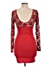 Solemio Red Cocktail Dress Size L - photo 2