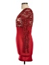 Solemio Red Cocktail Dress Size L - photo 5