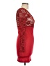 Solemio Red Cocktail Dress Size L - photo 4