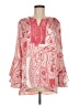 Susan Graver Paisley Red Long Sleeve Blouse Size 8 - photo 1