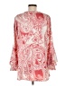 Susan Graver Paisley Red Long Sleeve Blouse Size 8 - photo 2