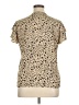 Unbranded Animal Print Tan Short Sleeve Blouse Size XL - photo 2