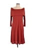 Natori 100% Polyester Solid Red Casual Dress Size L - photo 1