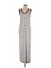 Assorted Brands Stripes Gray Casual Dress Size L - photo 1