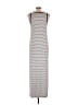 Assorted Brands Stripes Gray Casual Dress Size L - photo 2