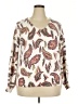 Ann Taylor LOFT Paisley Ivory Pullover Sweater Size XXL - photo 1