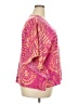 Unbranded 100% Polyester Pink 3/4 Sleeve Blouse Size 2X - photo 4