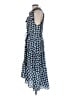 Figue 100% Silk Polka Dots Blue Casual Dress Size M - photo 5