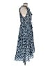Figue 100% Silk Polka Dots Blue Casual Dress Size M - photo 4