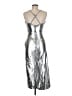 Bardot 100% Polyester Metallic Silver Cocktail Dress Size 6S - photo 2
