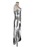 Bardot 100% Polyester Metallic Silver Cocktail Dress Size 6S - photo 4