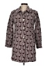 Agnes B. Paisley Burgundy Coat Size Med (2) - photo 1