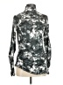 NILS Metallic Silver Long Sleeve Blouse Size M - photo 1