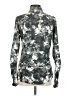 NILS Metallic Silver Long Sleeve Blouse Size M - photo 2