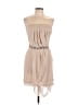 Assorted Brands 100% Polyester Solid Tan Cocktail Dress Size L - photo 1