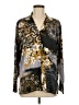 Natori Print Gray Long Sleeve Blouse Size M - photo 1