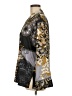 Natori Print Gray Long Sleeve Blouse Size M - photo 5