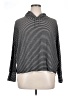 Chris & Carol Stripes Gray Poncho Size XL - photo 1