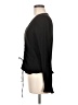 BCX Solid Black Long Sleeve Blouse Size M - photo 5