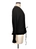 BCX Solid Black Long Sleeve Blouse Size M - photo 4