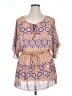 Pure Energy 100% Polyester Paisley Orange Romper Size 1X - photo 1