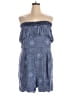 Torrid Paisley Blue Romper Size 3X Plus (3) - photo 1