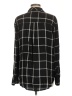 Style&Co 100% Rayon Plaid Black Long Sleeve Button-Down Shirt Size L - photo 2