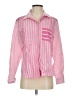 Ann Taylor LOFT Stripes Pink Long Sleeve Button-Down Shirt Size XS - photo 1