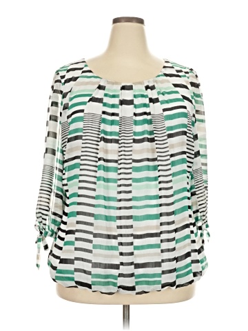 Sara Michelle 3/4 Sleeve Blouse (view 1)