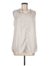 CAbi 100% Polyester Ivory Sleeveless Blouse Size M - photo 1